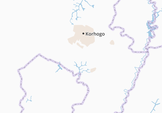 Kaart Plattegrond Tyoronyaradougou