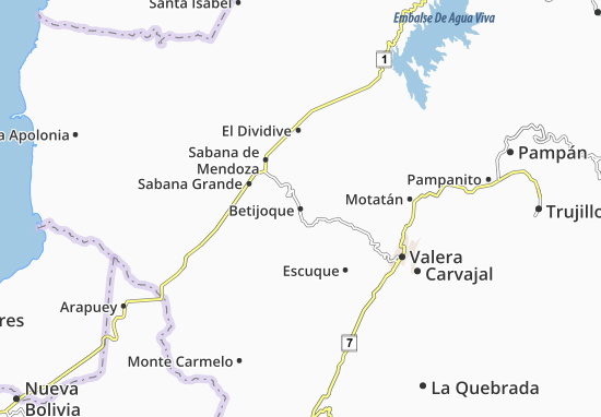 Betijoque Map