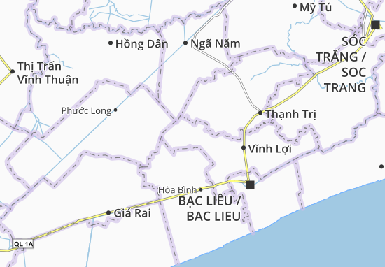 Kaart Plattegrond Vĩnh Hưng