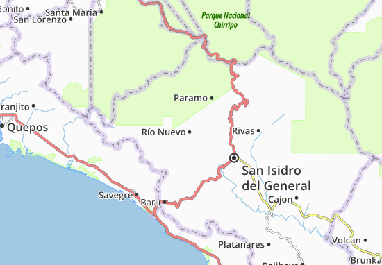 Kaart Plattegrond Río Nuevo