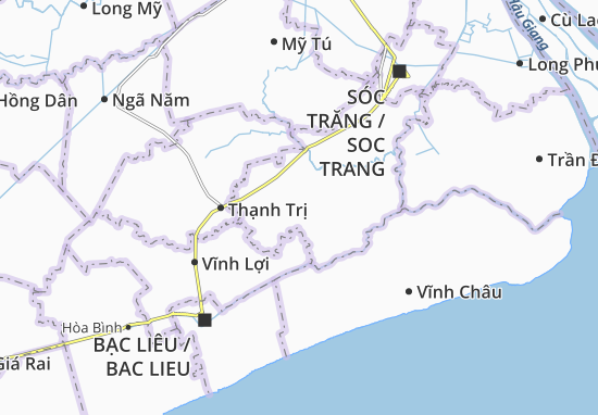 Karte Stadtplan Gia Hòa 1