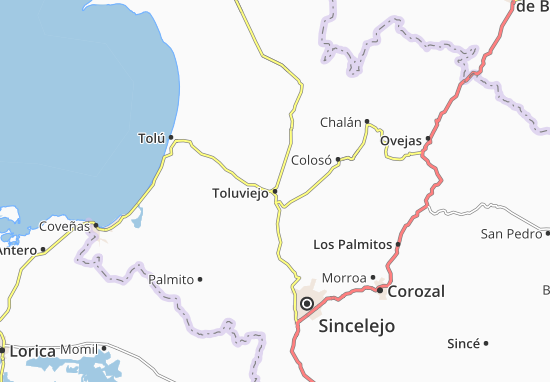 Toluviejo Map