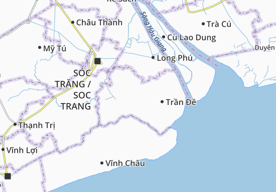 Karte Stadtplan Viên Bình
