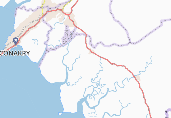 Karte Stadtplan Tougande