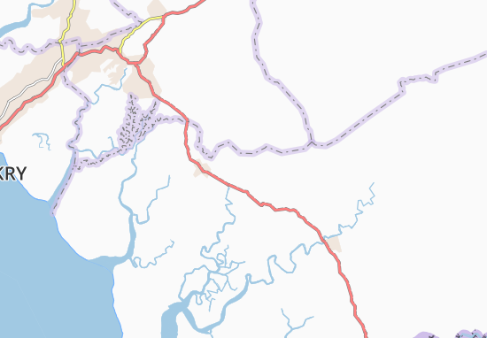 Mapa Bombokoure