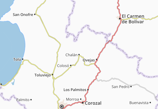Karte Stadtplan Chalán