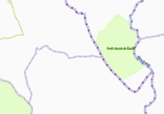 Karte Stadtplan Déoudo