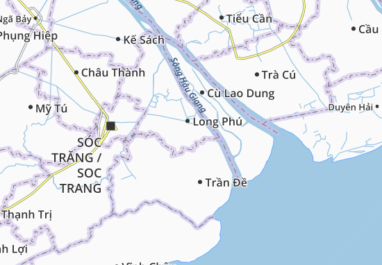 Karte Stadtplan Xã Long Phú