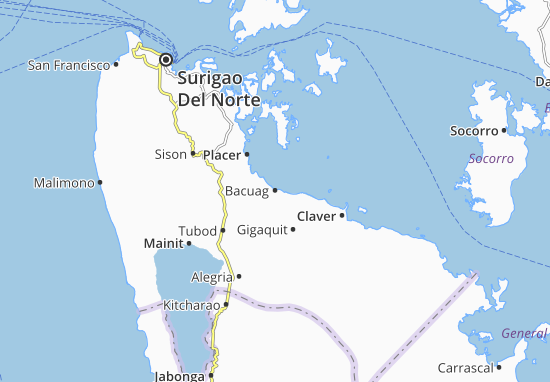 Bacuag Map