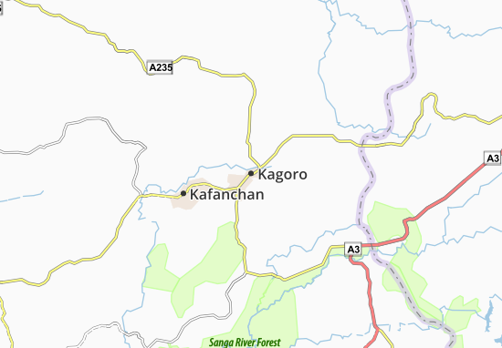 Kaart Plattegrond Kagoro