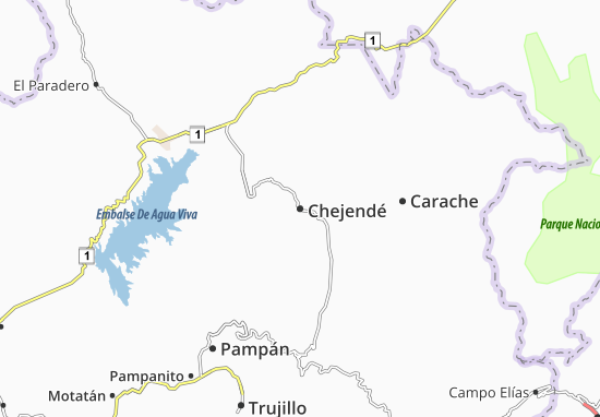 Chejendé Map
