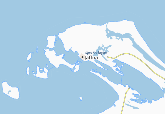 Kaart Plattegrond Jaffna