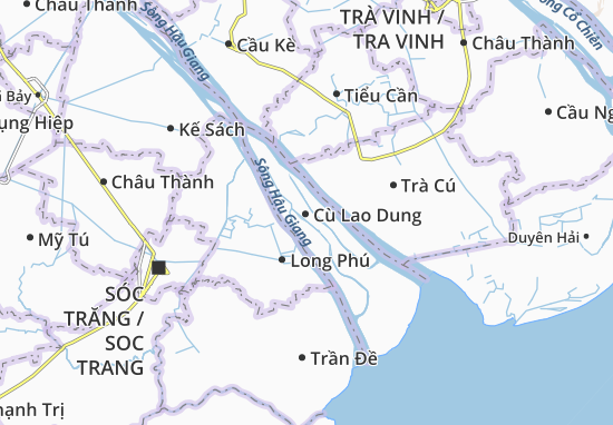 Mapa Cù Lao Dung