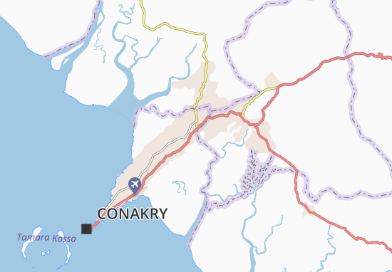 Karte Stadtplan Kountouya