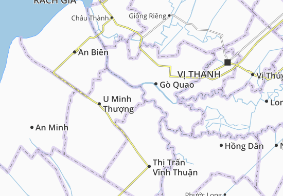 Karte Stadtplan Hòa Chánh