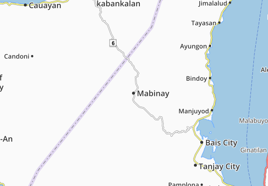 Karte Stadtplan Mabinay