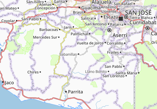 Karte Stadtplan Sabanillas