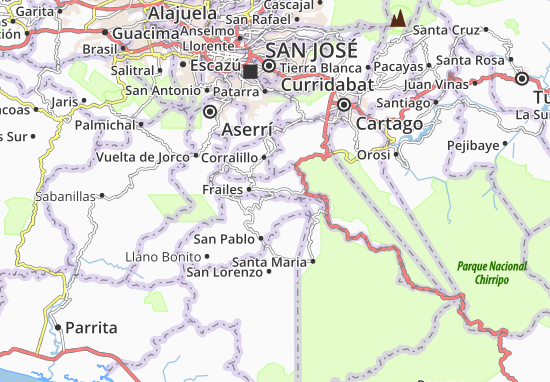 Kaart Plattegrond San Cristobal