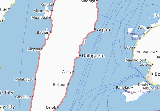 Kaart Plattegrond Dalaguete