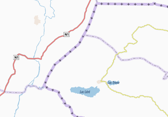 Karte Stadtplan Mboursou Lere