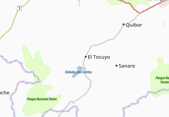 Kaart Plattegrond El Tocuyo