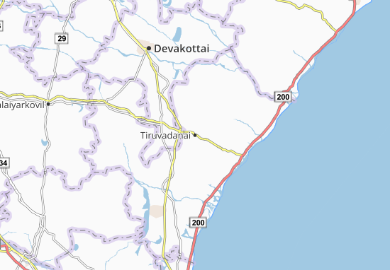 Karte Stadtplan Tiruvadanai