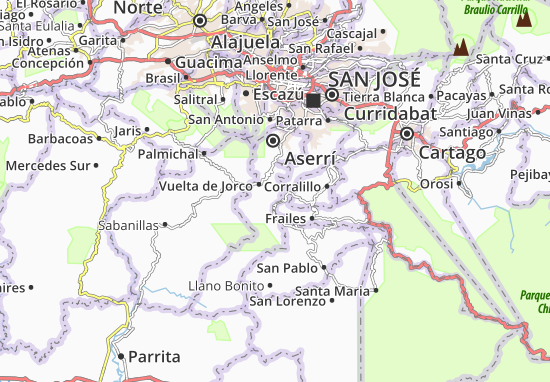 Kaart Plattegrond San Gabriel