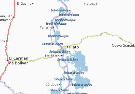 Karte Stadtplan Plato