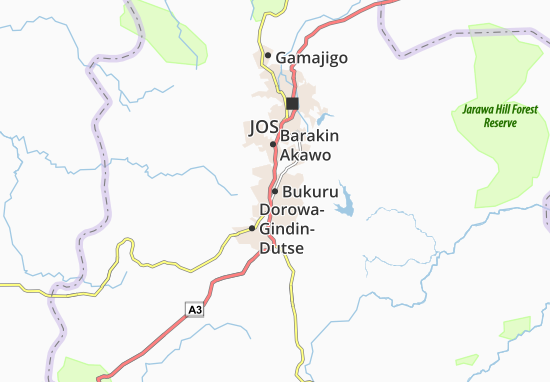 Karte Stadtplan Bukuru