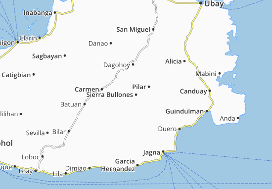 Mapa Sierra Bullones