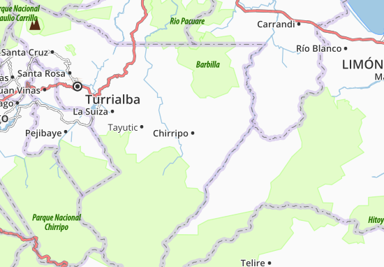 Mapa Chirripo