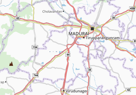 Kaart Plattegrond Tirumangalam