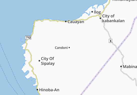 Mapa Candoni