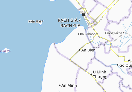 Karte Stadtplan Nam Thái