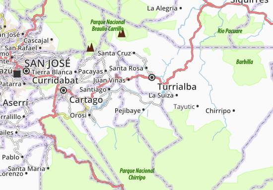 Kaart Plattegrond Tucurrique