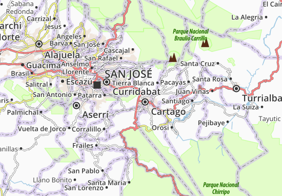 Karte Stadtplan San Nicolas