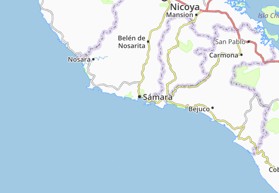 Karte Stadtplan Sámara