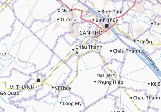 Karte Stadtplan Rạch Ngòi