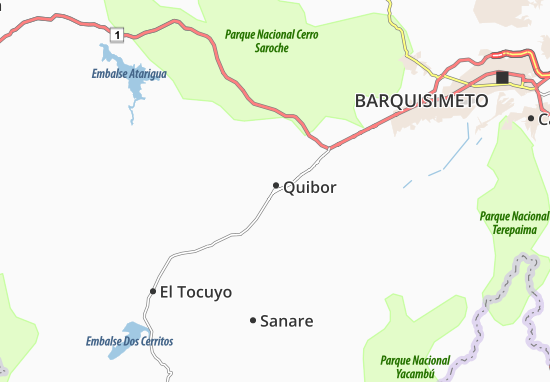 Quibor Map