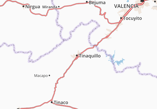 Karte Stadtplan Tinaquillo