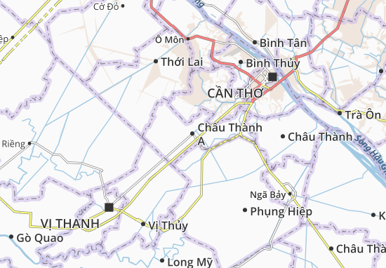 Karte Stadtplan Châu Thành A