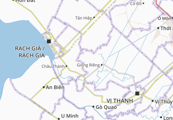 Bàn Tân Định Map