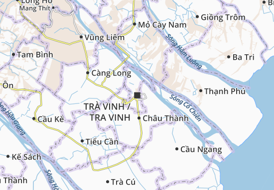 Kaart Plattegrond Trà Vinh