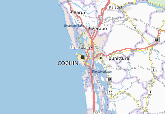 Kaart Plattegrond Cochin