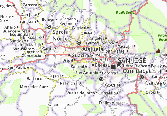 Karte Stadtplan Pozos