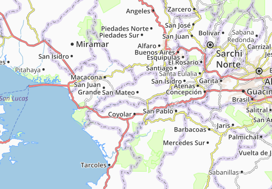 Kaart Plattegrond San Mateo