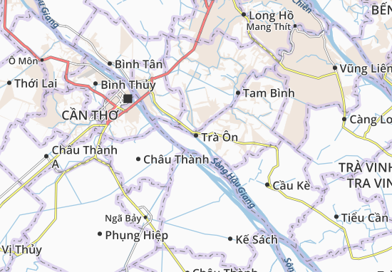 Karte Stadtplan Trà Ôn