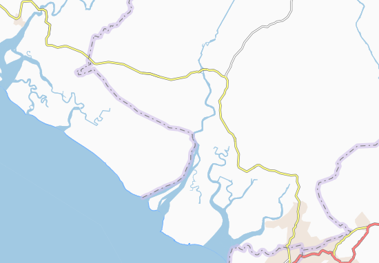 Karte Stadtplan Fandiekoure