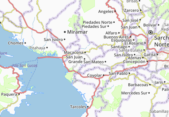 Kaart Plattegrond San Juan Grande