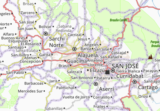 Karte Stadtplan La Ribera